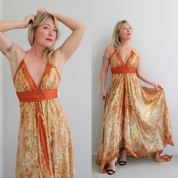 Deadstock Vintage Y2K Nicole Miller Silk Fairy Dress Women's XXS Extra Small XS - Picture 1 of 11